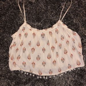 cropped flow tank top